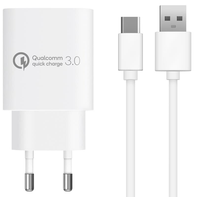 홈플래닛 QC3.0 18W 고속충전기+케이블