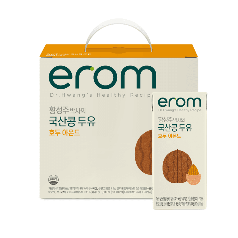이롬 국산콩 호두아몬드 두유 20개