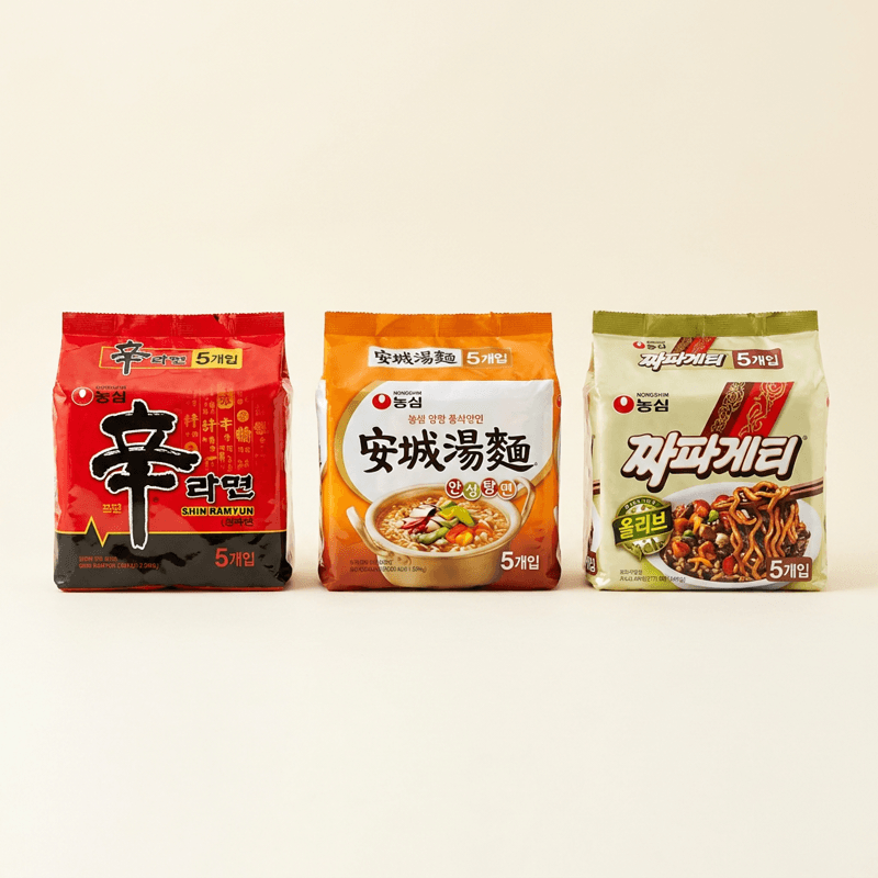 농심 신라면+안성탕면+너구리+짜파게티 20개