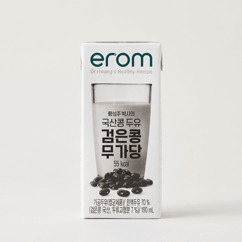 이롬 황성주 검은콩 무가당 두유 190ml 16개
