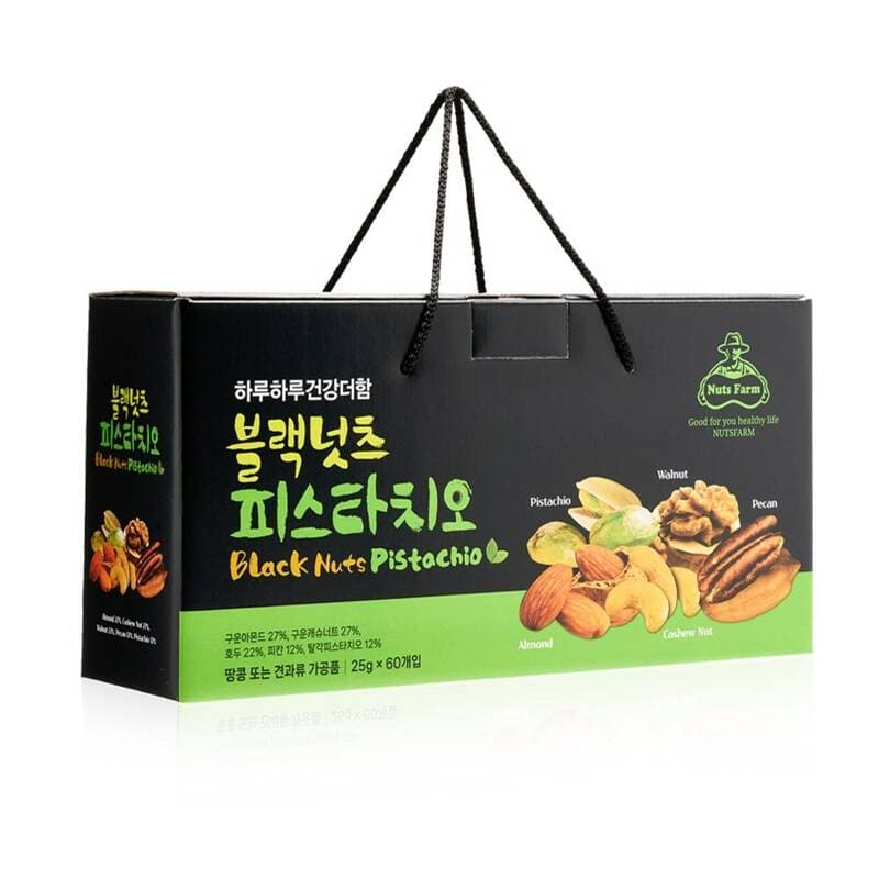 넛츠팜 블랙넛츠 피스타치오 25g 60개