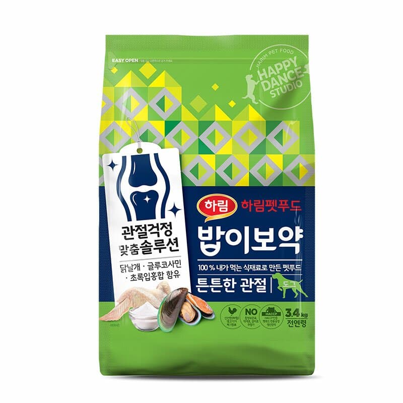 하림펫푸드 밥이보약 DOG 튼튼한 관절 전연령 3.4kg