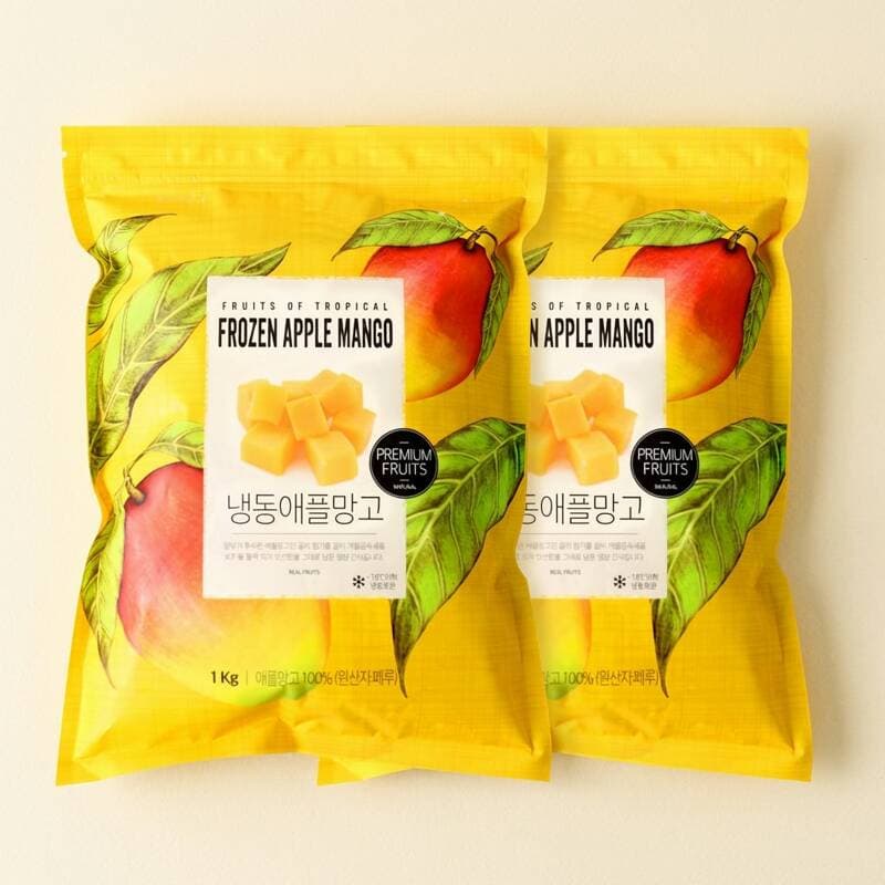 웰루츠 냉동 애플망고 1kg 2개