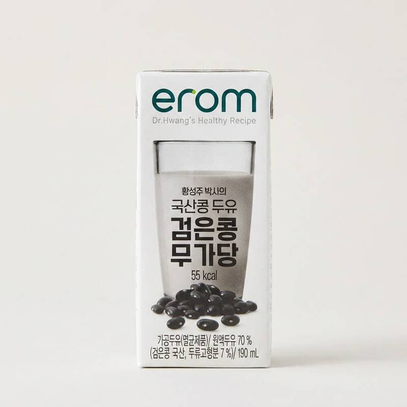 이롬 황성주 검은콩 무가당 두유 190ml 16개