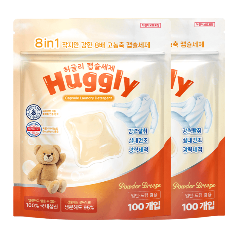 허글리 8IN1 초고농축 캡슐 세탁세제