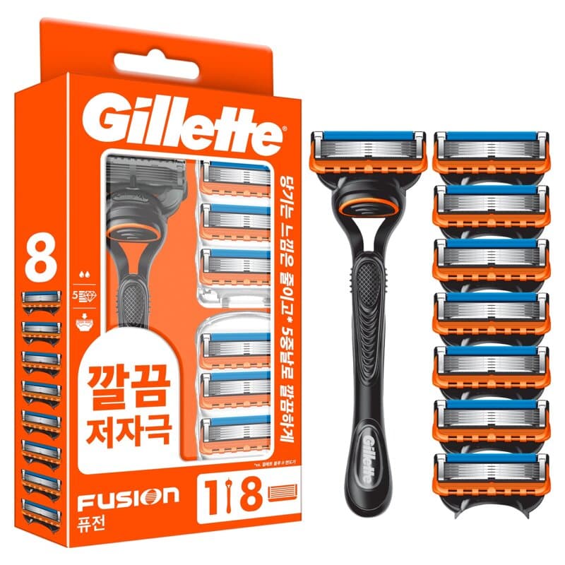 질레트 퓨전 면도기 세트