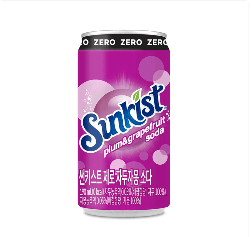 썬키스트 제로 자두자몽소다 190ml 30캔