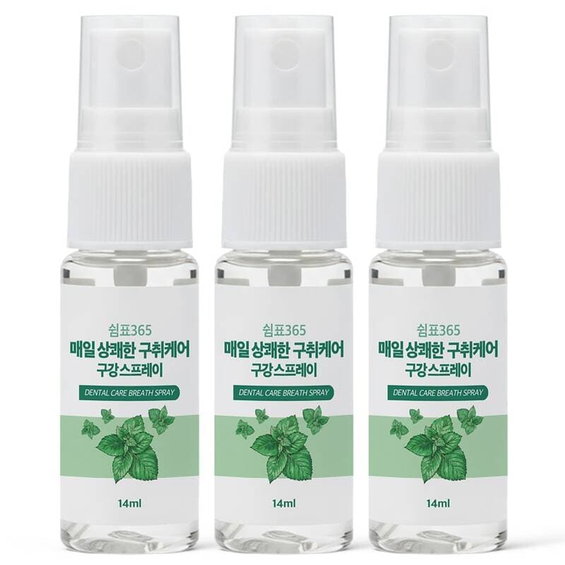 쉼표365 구강청결제 스프레이 14ml 3개