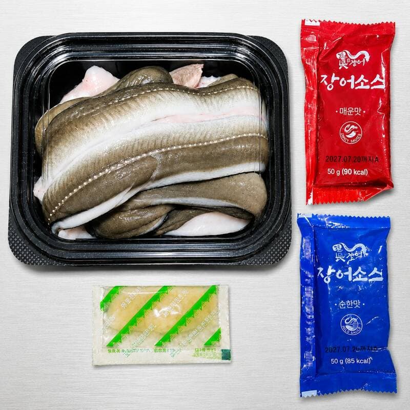 산들에담다 통영 손질 활 바다장어