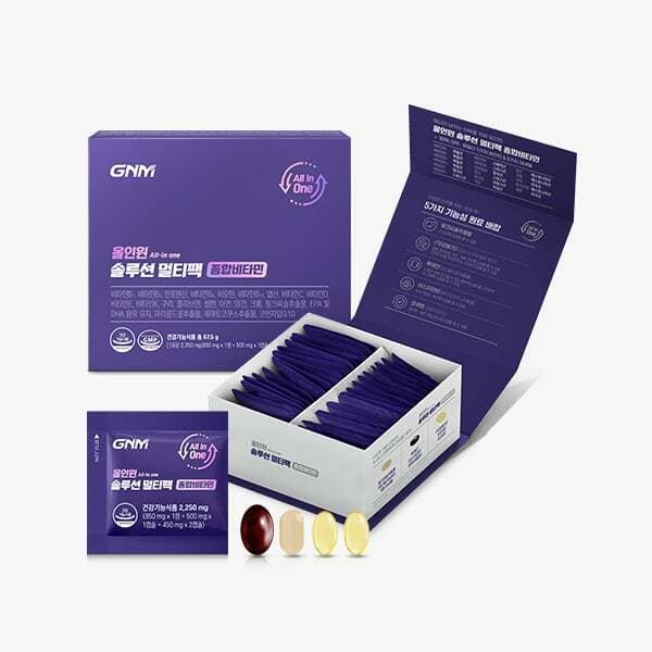 GNM 올인원 솔루션 멀티팩 종합비타민 30포
