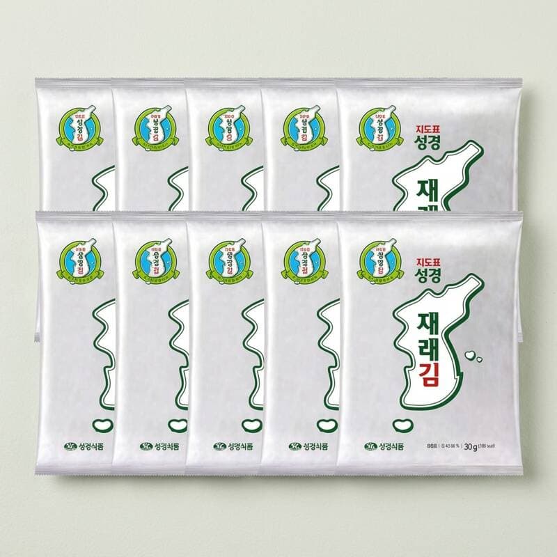 성경식품 재래 전장김 30g 10개