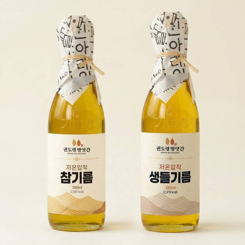 권도령방앗간 참기름+생들기름 350ml