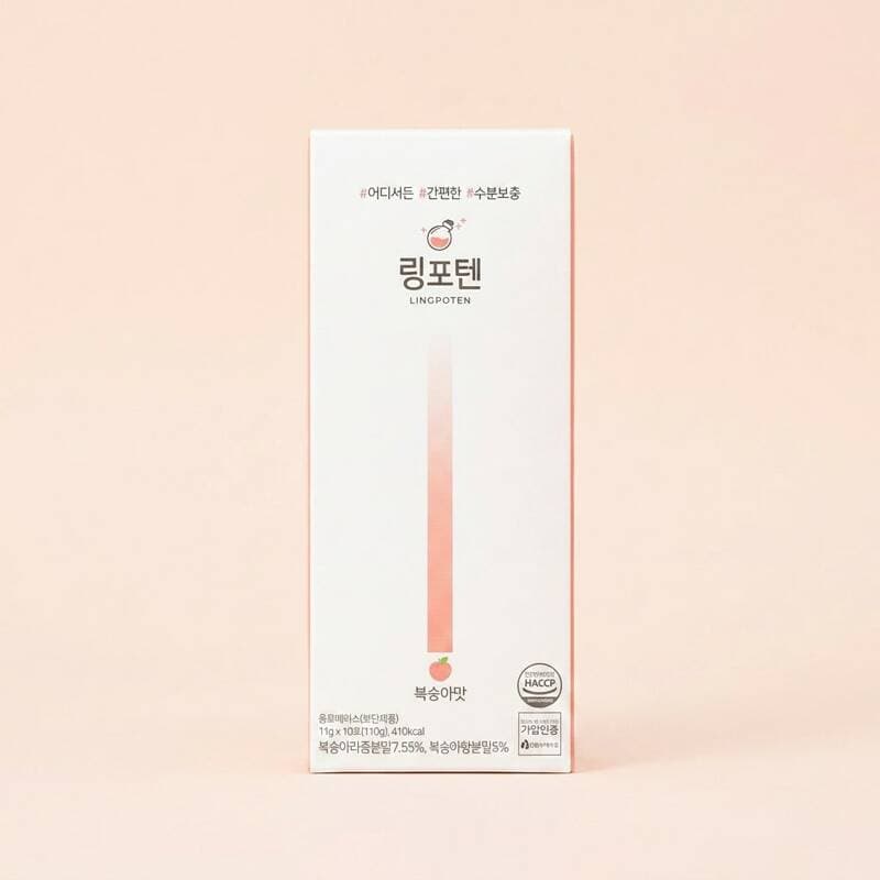 링포텐 복숭아맛 10포 5박스