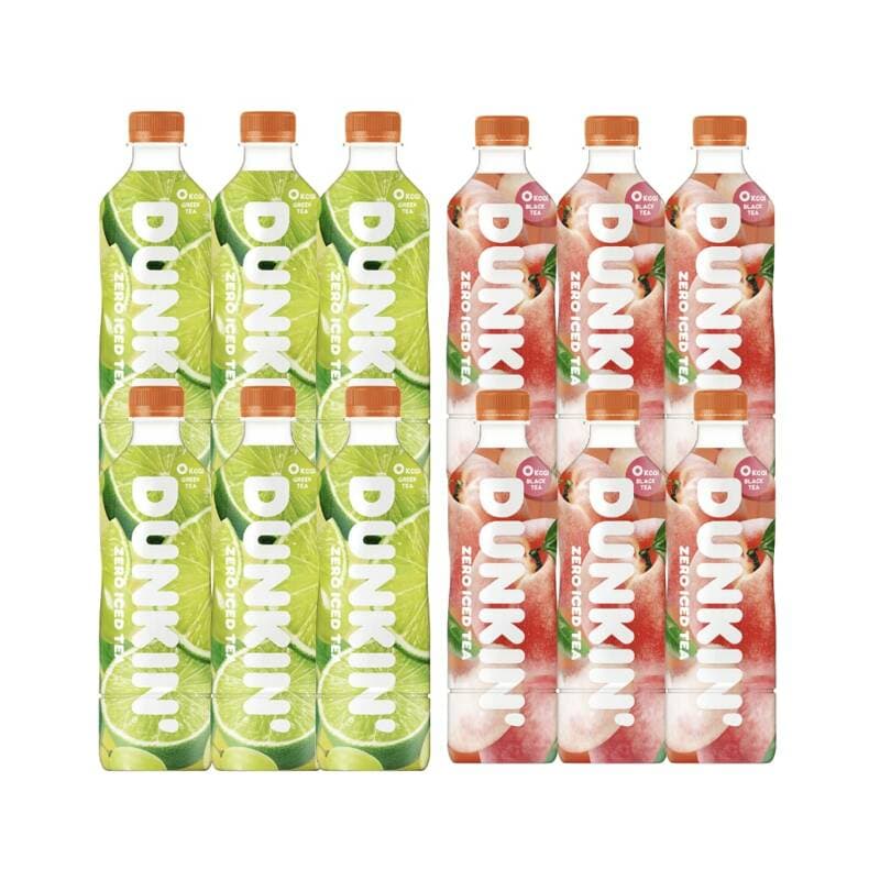 던킨 제로 아이스티 화이트피치+샤인앤라임 500ml