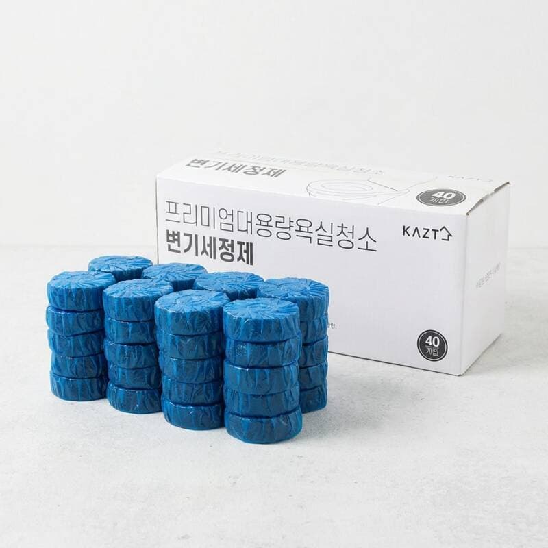 가쯔 프리미엄 대용량 변기세정제 50g 40개