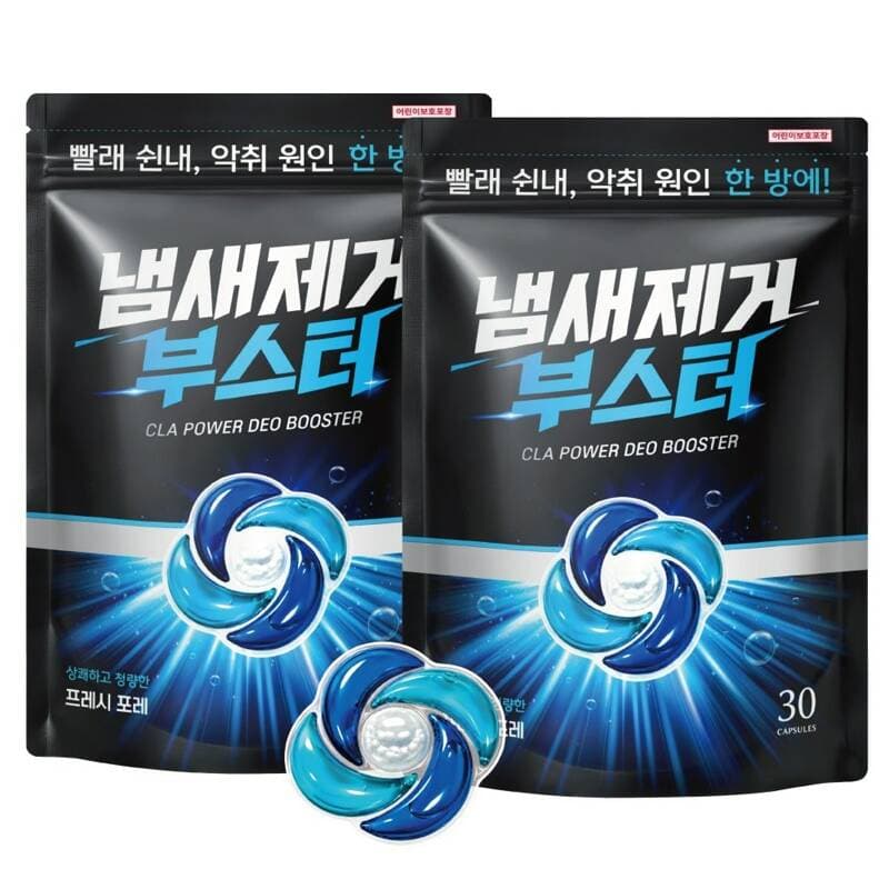클라 파워 탈취 냄새제거 부스터 15g 30개 2팩