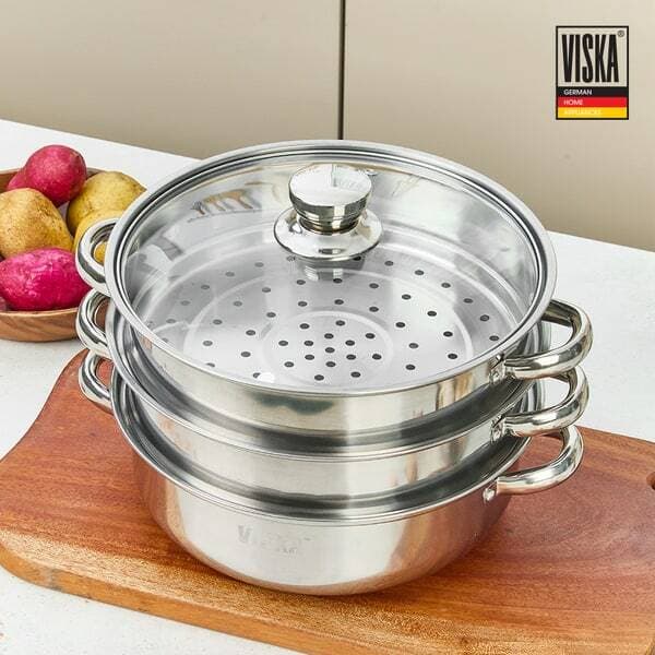 비스카 마이키친 3단 찜전골냄비 28cm