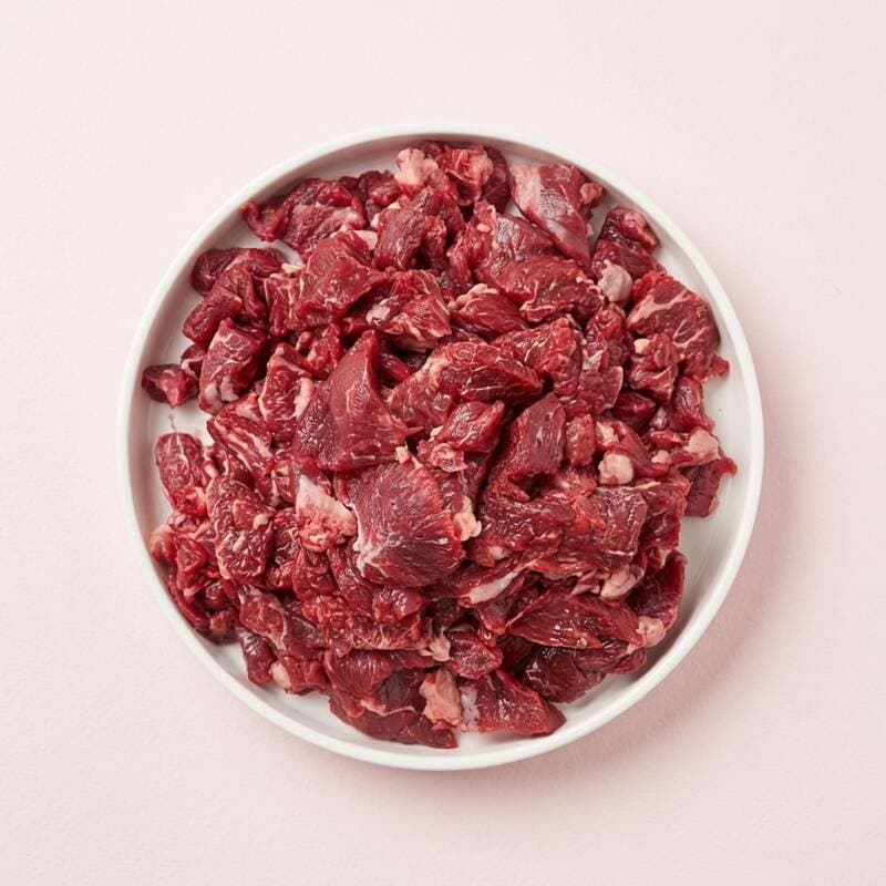 구팔 투쁠 한우 국거리 1kg