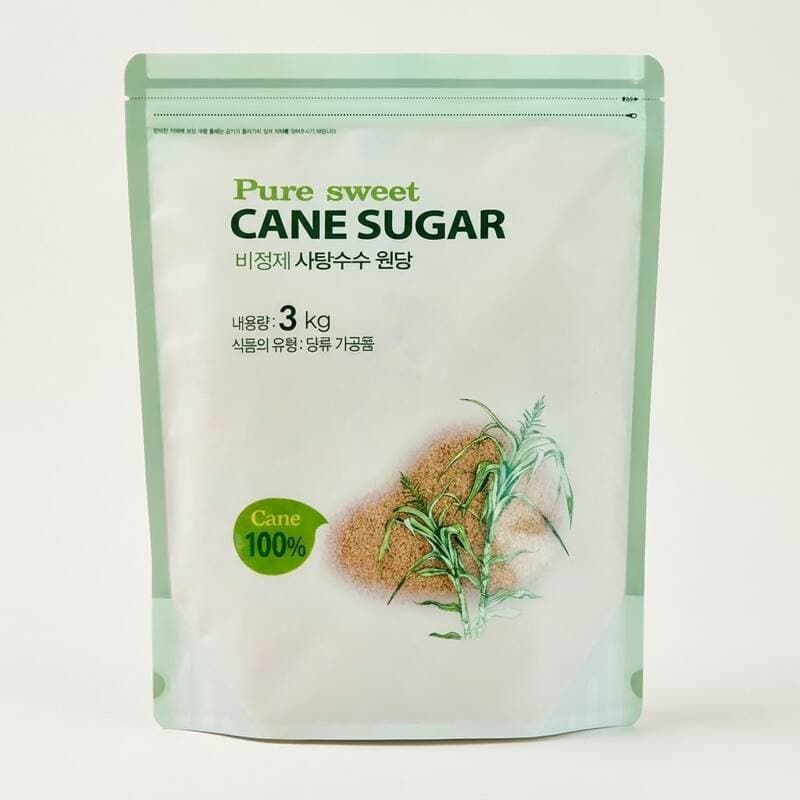 퓨어스윗 비정제 사탕수수 원당 3kg