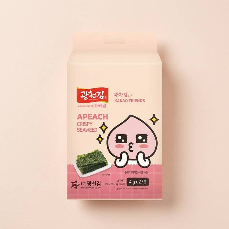 광천 김 파래 도시락김 카카오프렌즈 4g 27봉