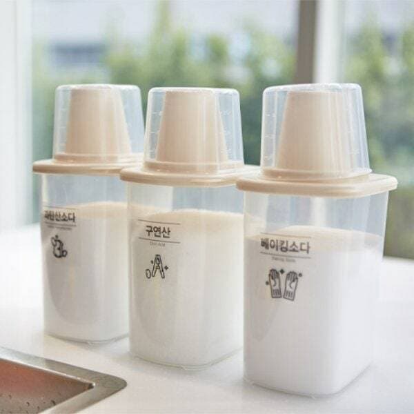 나누담 가루 세제통 500ml 4개