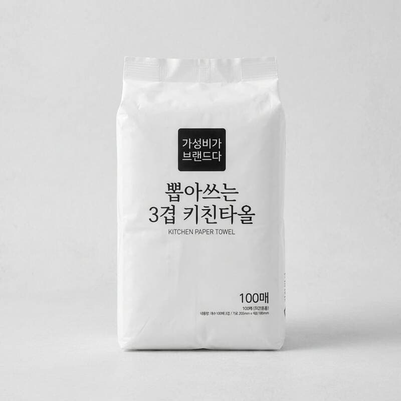 가성비가브랜드다 뽑아쓰는 3겹 키친타올 100매