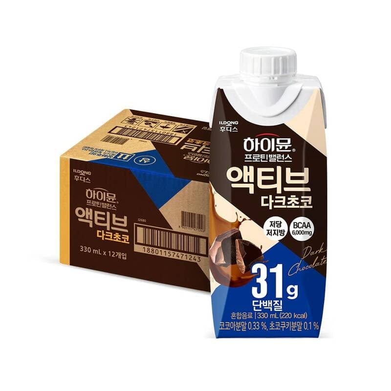 하이뮨 프로틴밸런스 액티브 다크초코 12개