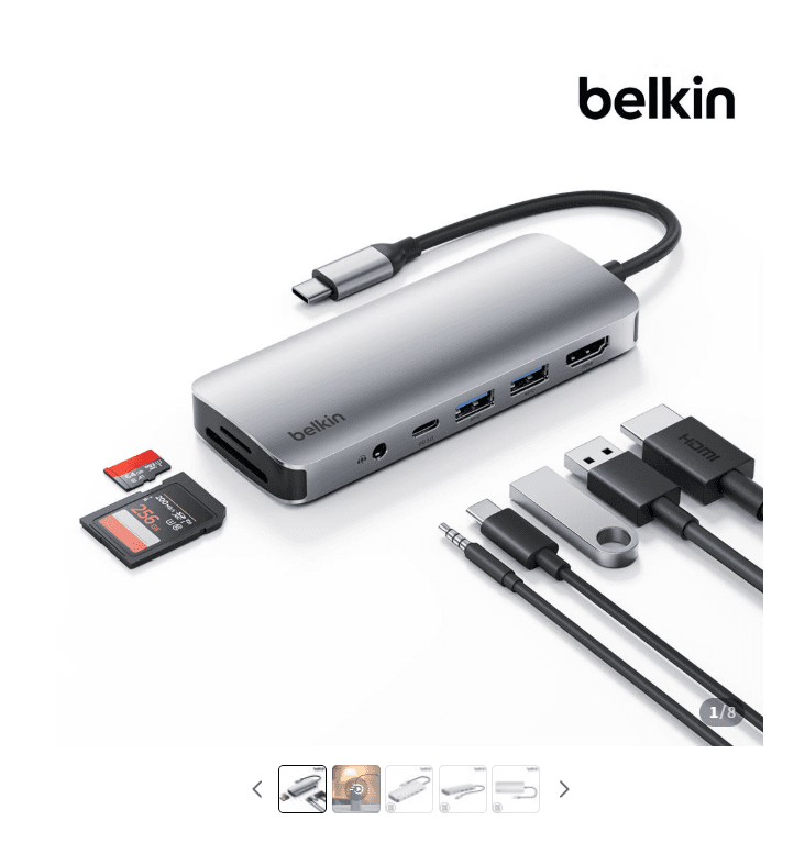 벨킨 7in1 USB-C 멀티 허브 AVC009