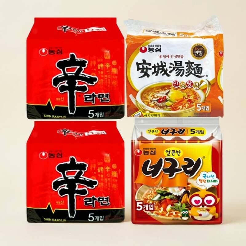농심 신라면+안성탕면+너구리 20봉