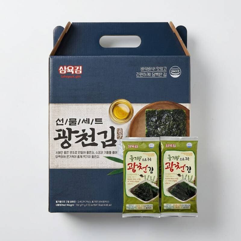 삼육김 들기름 광천김 선물세트 3호