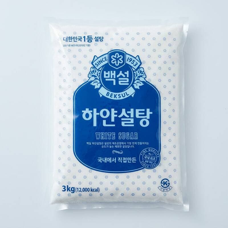 백설 하얀설탕 3kg 2개