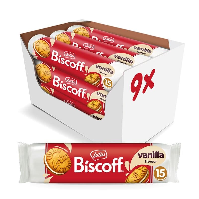 로투스 비스코프 샌드 바닐라맛 150g 9개