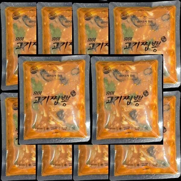 홍야 직화고기짬뽕 소스 400g 10개