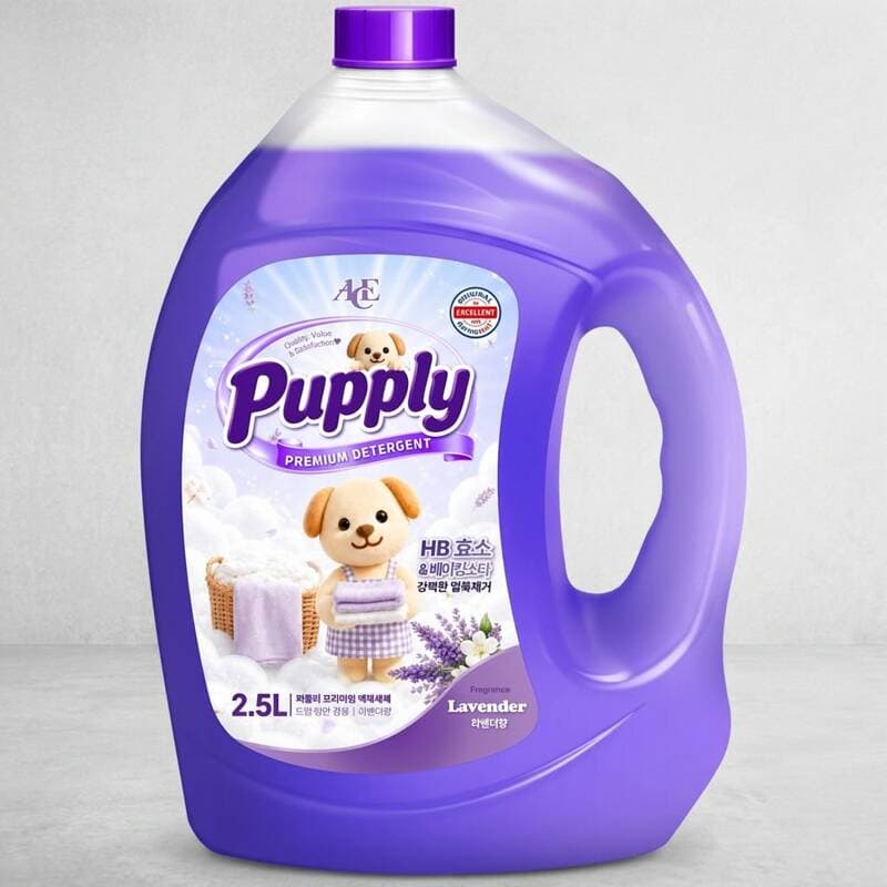 에이스 퍼플리 세탁세제 라벤더 2.5L 4개
