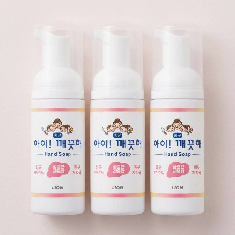아이깨끗해 향균 폼 핸드 솝 레몬향 50ml 3개