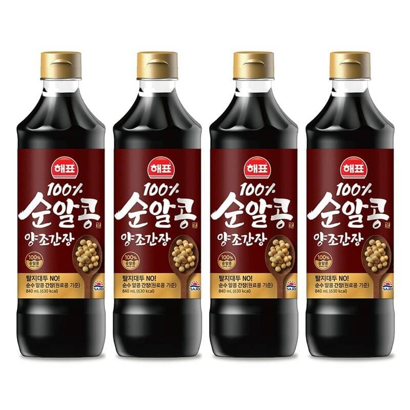 해표 순알콩 양조간장 840ml 4개