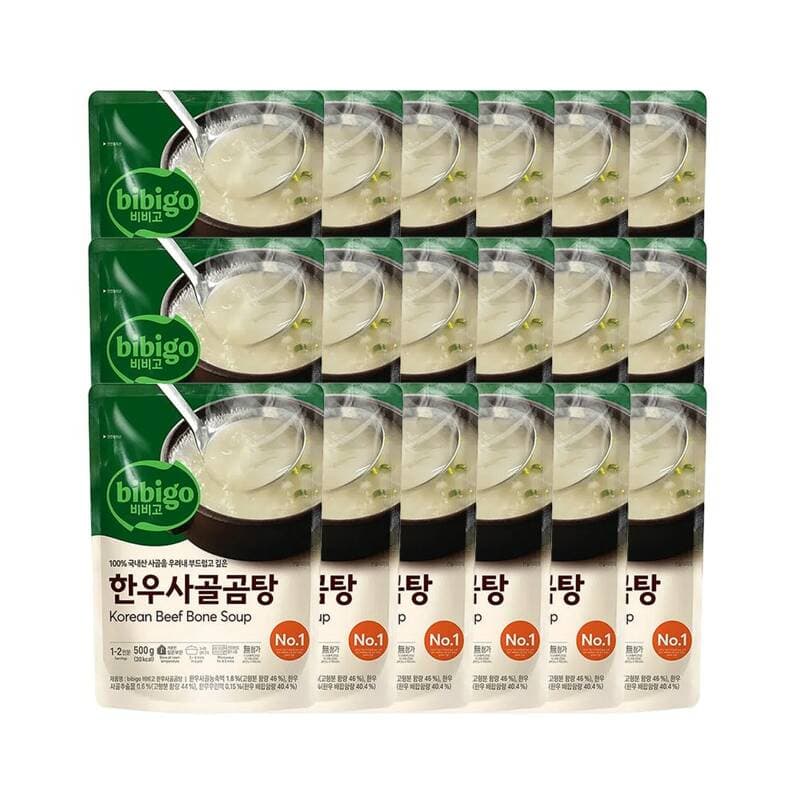 비비고 한우사골곰탕 500g 18개