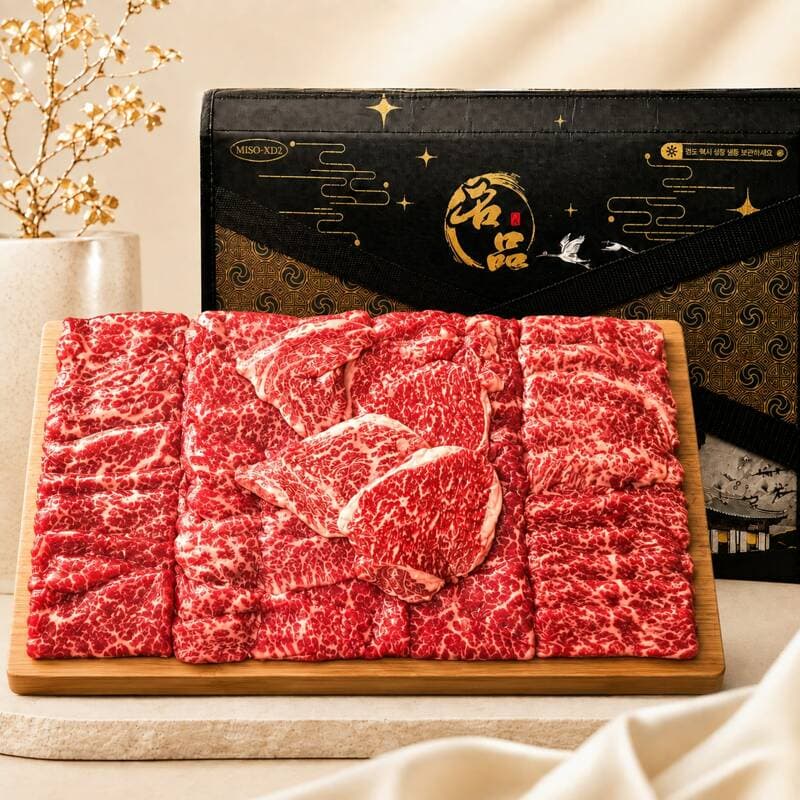 우화연 1++ 한우한판 선물세트 1kg