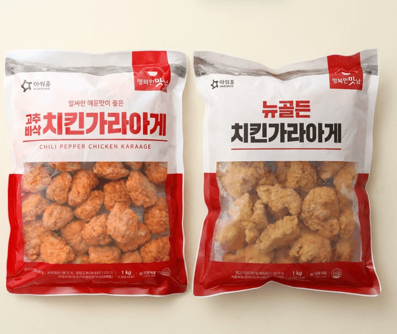 아워홈 뉴골든 치킨가라아게 1kg 2종 세트
