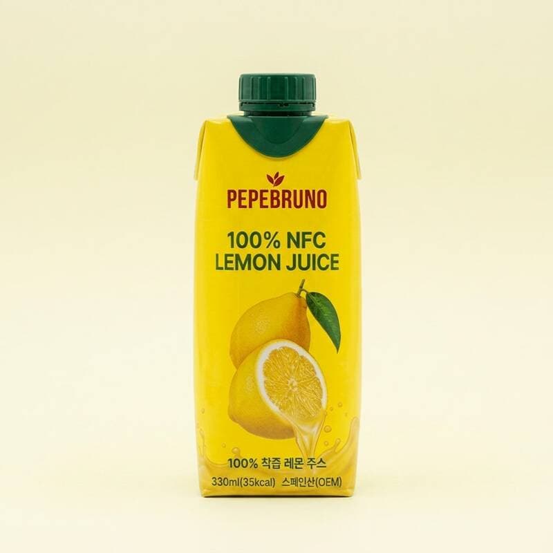 페페브루노 100% NFC 레몬즙 330ml 5개