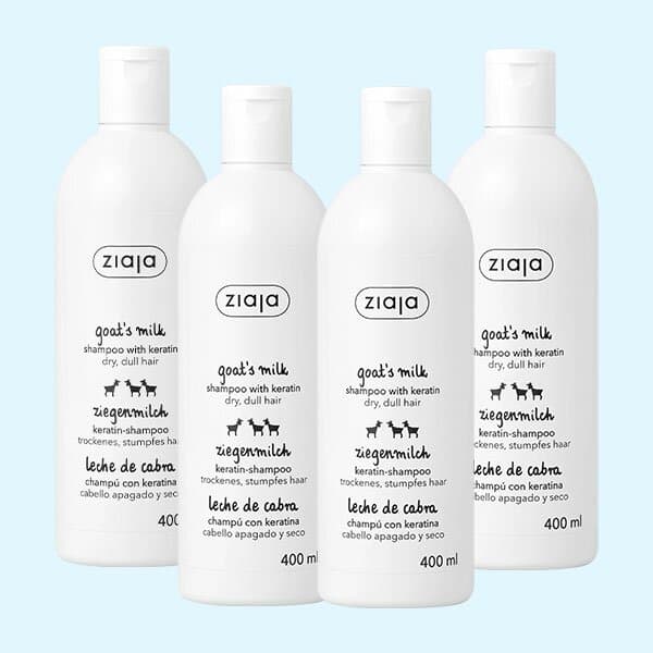 지아자 산양유 헤어샴푸 400ml 4개