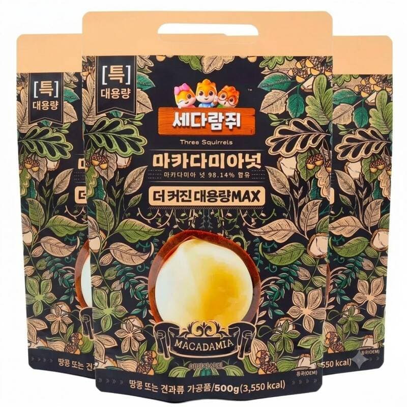 세다람쥐 마카다미아 연유 코팅 500g