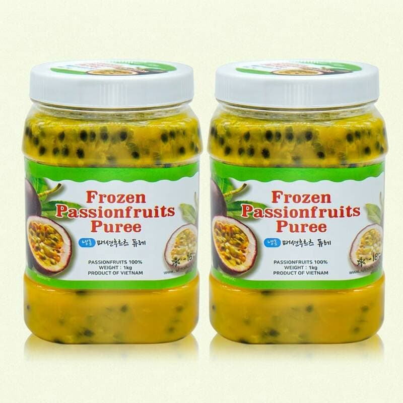 신정푸드 냉동 패션후르츠 퓨레 1kg 2개