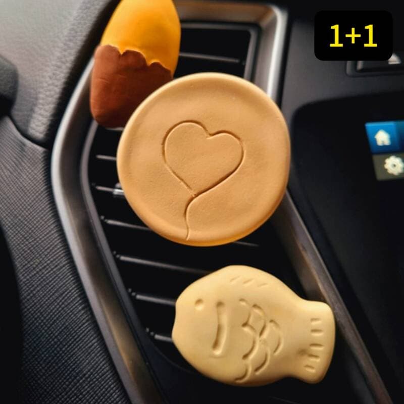 Dalgona Car Plaster Air Freshener Heart Aqua Kiss