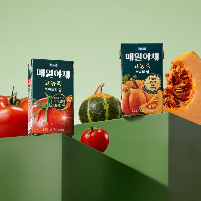 매일야채 고농축 토마토+호박 125ml 48개