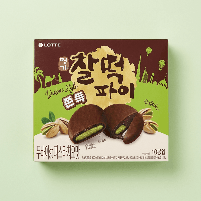롯데웰푸드 명가 찰떡파이 피스타치오 300g 2개