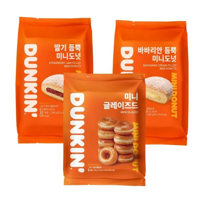 던킨 미니도넛 3종 세트 3팩