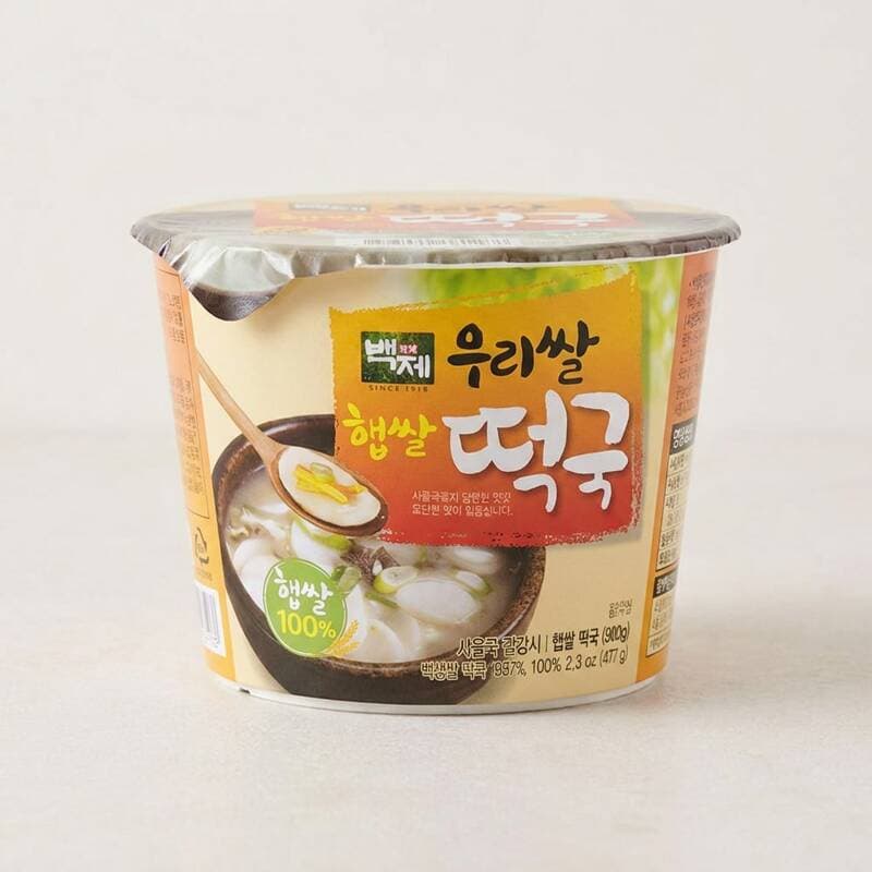 백제 우리쌀 즉석 떡국 163g 6개
