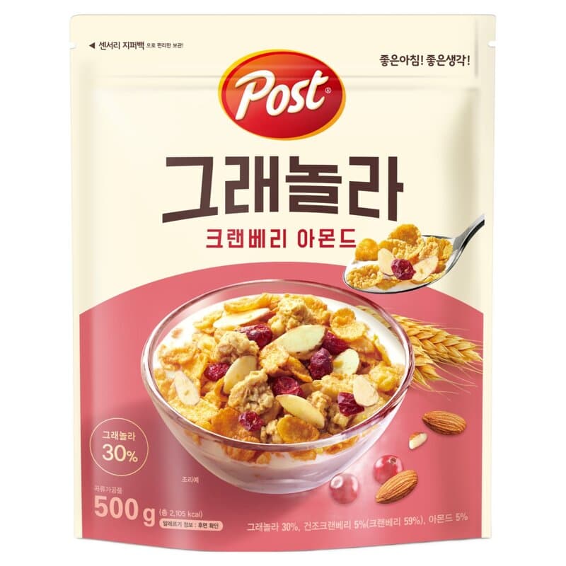 포스트 그래놀라 크랜베리 아몬드