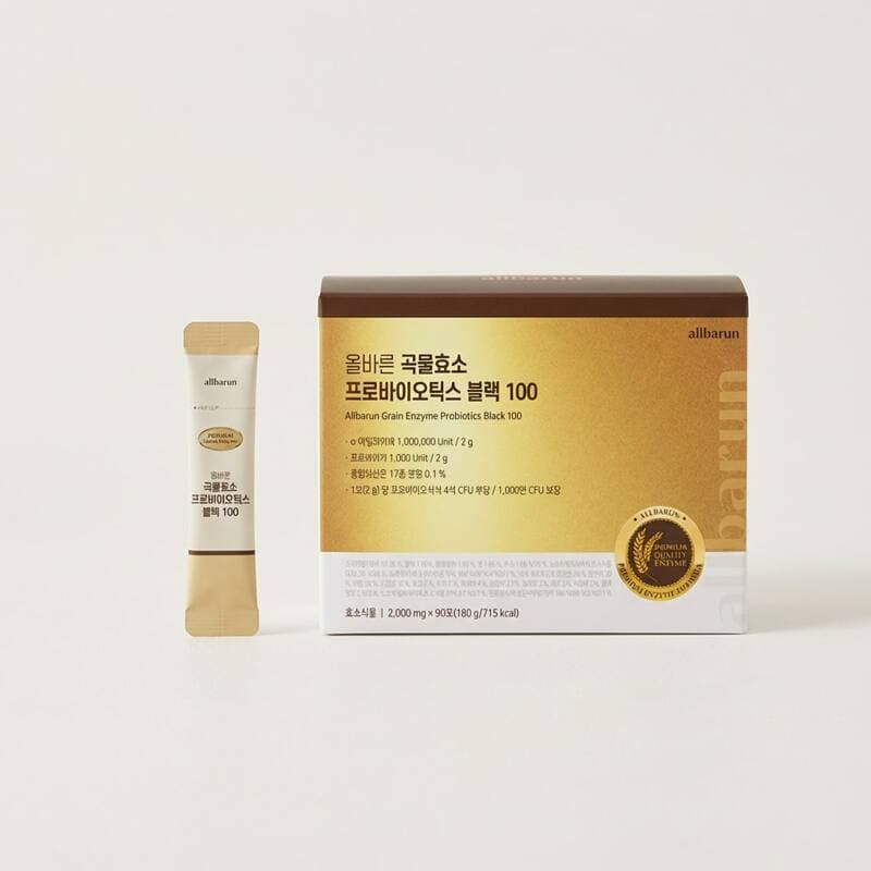 올바른 곡물효소 프로바이오틱스 블랙 100